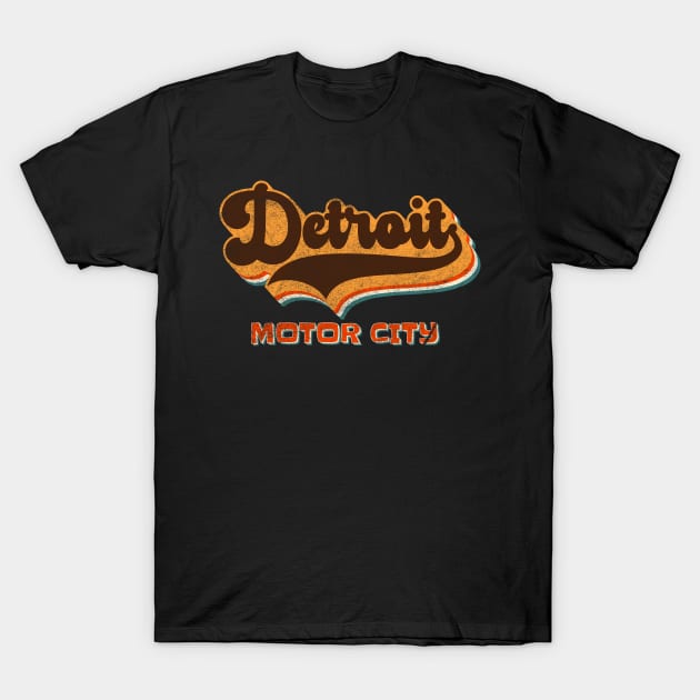 Detroit Motor City Michigan T-Shirt by RCDBerlin
